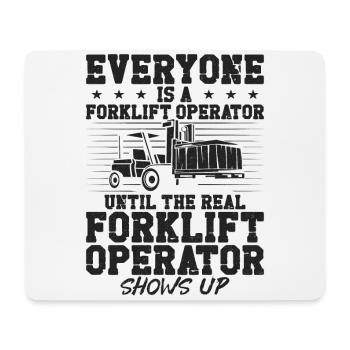 Certified Forklift Truck Operator - Mouse Pad (horizontal) - white - Front