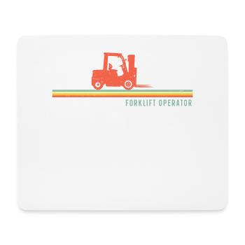 Certified Forklift Truck Operator - Mousepad (Querformat) - Weiß - Vorne