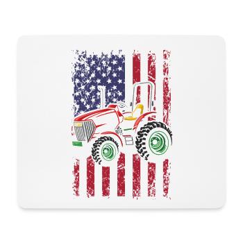 Amerikanische Flagge Local Farmers Design - Mousepad (Querformat) - Weiß - Vorne