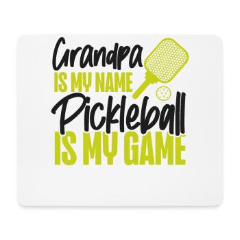 Pickleball Grandpa Grandpa Is My - Mousepad (Querformat) - Weiß - Vorne