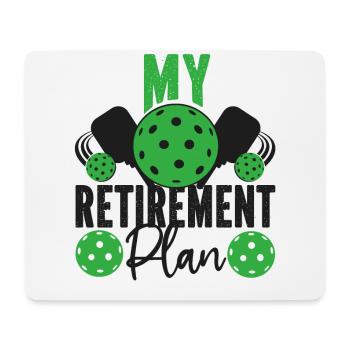 Pickleball Retiré Ma retraite - Tapis de souris (format paysage) - blanc - Devant
