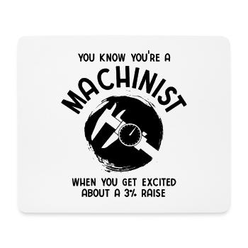 Maschinen-Bediener Maschinenführer Machinist - Mousepad (Querformat) - Weiß - Vorne
