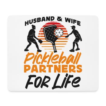 Pickleball Marriage Wedding Couple - Mousepad (Querformat) - Weiß - Vorne