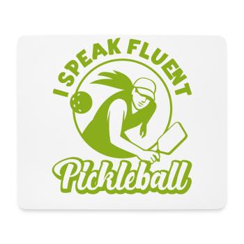 Pickleball Retro I Speak Fluent - Mouse Pad (horizontal) - white - Front