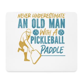 Pickleball Grandpa Never - Mouse Pad (horizontal) - white - Front