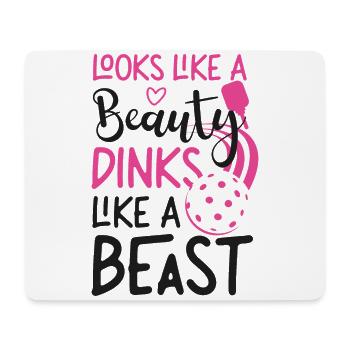 Pickleball Girl Ladies Looks Like - Mousepad (Querformat) - Weiß - Vorne