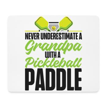 Pickleball Grandpa Never - Mouse Pad (horizontal) - white - Front