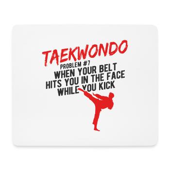 Koreanischer Kampfsport Taekwondo - Mousepad (Querformat) - Weiß - Vorne