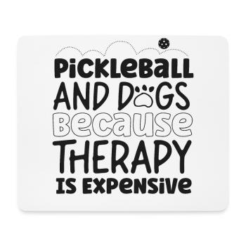 Pickleball Dog Pickleball And Dogs - Mousepad (Querformat) - Weiß - Vorne