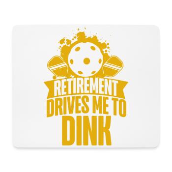 Pickleball Pun Retired Retirement - Mousepad (Querformat) - Weiß - Vorne