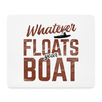 Paddel-Boot Kanu-Fahrer Für Kajak - Mousepad (Querformat) - Weiß - Vorne