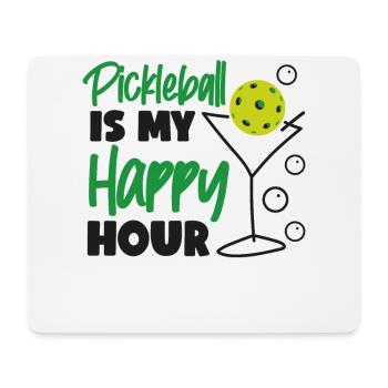 Pickleball Cocktail Pickleball Is - Mouse Pad (horizontal) - white - Front
