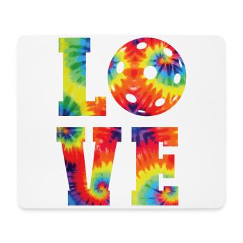 Pickleball Tie Dye 80s90s Love - Mouse Pad (horizontal) - white - Front