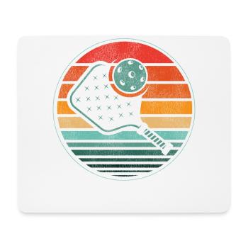 Pickleball Retro Vintage - Tapis de souris (format paysage) - blanc - Devant