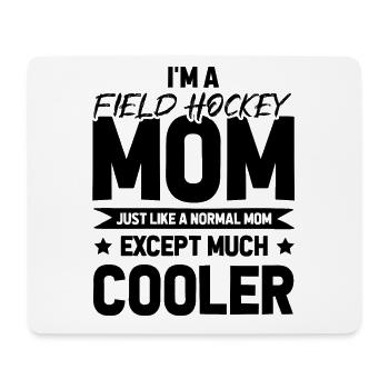 Maman de hockey sur gazon - Tapis de souris (format paysage) - blanc - Devant