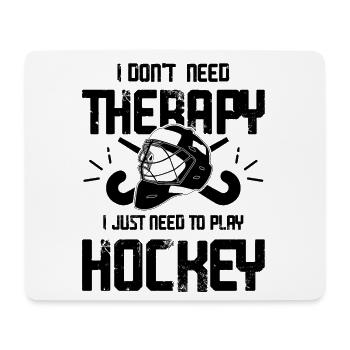 Field Hockey Therapy - Mouse Pad (horizontal) - white - Front