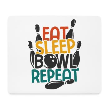 Bowling - Mousepad (Querformat) - Weiß - Vorne