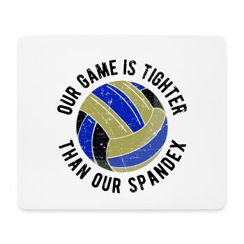 Volleyballer Spruch Für Volleyballspiel Volleyball - Mousepad (Querformat) - Weiß - Vorne