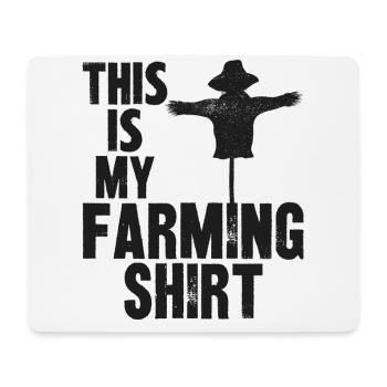 Farming Farmer Vintage C’est mon - Tapis de souris (format paysage) - blanc - Devant