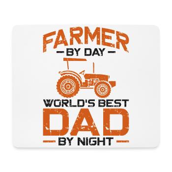 Farming Farmer Dad Father Vintage - Mouse Pad (horizontal) - white - Front