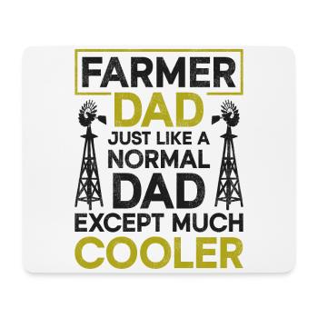 Farming Farmer Dad Father Vintage - Mousepad (Querformat) - Weiß - Vorne