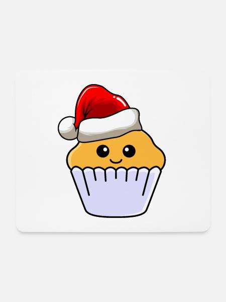 Muffin Christmas Comic Noël - Tapis de souris (format paysage) - blanc