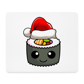Sushi Weihnachten Comic Xmas - Mousepad (Querformat) - Weiß - Vorne