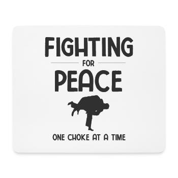 BJJ Jiu Jitsu - Mousepad (Querformat) - Weiß - Vorne