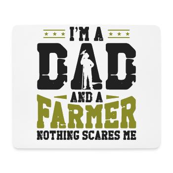 Farming Farmer Dad Father Vintage - Mouse Pad (horizontal) - white - Front