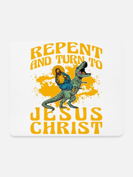Repent and turn to Jesus Christ - Mousepad (Querformat) - Weiß
