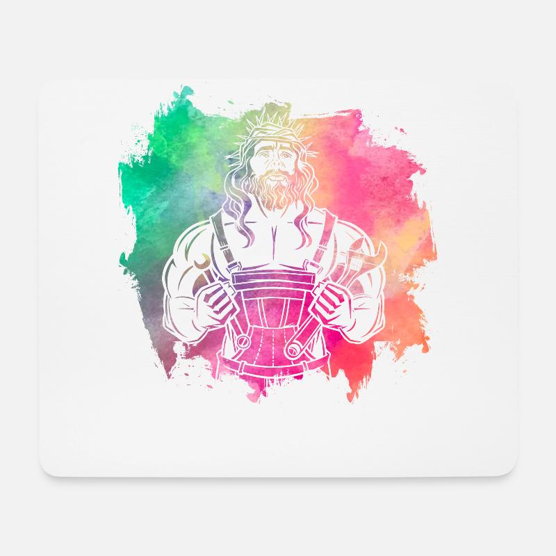 Christian craftsman - Mouse Pad (horizontal) - white