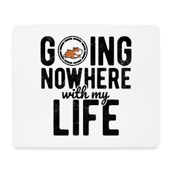 Nagetier Hamster - Mousepad (Querformat) - Weiß - Vorne