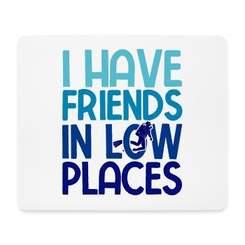 Apnoetaucher Freitaucher Taucher - Mousepad (Querformat) - Weiß - Vorne