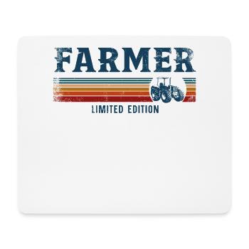 Fermier Rétro Vintage - Tapis de souris (format paysage) - blanc - Devant