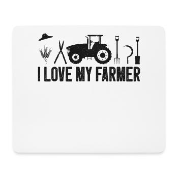 Farming Farmer Vintage Tractor I - Mouse Pad (horizontal) - white - Front