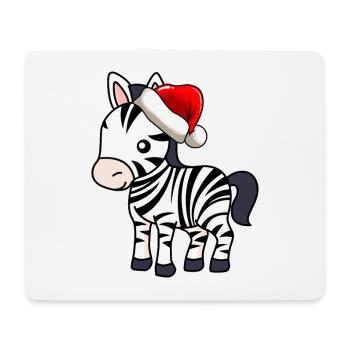 Zebra Comic Christmas - Tapis de souris (format paysage) - blanc - Devant