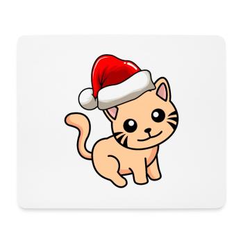 Cat Comic Christmas - Mouse Pad (horizontal) - white - Front