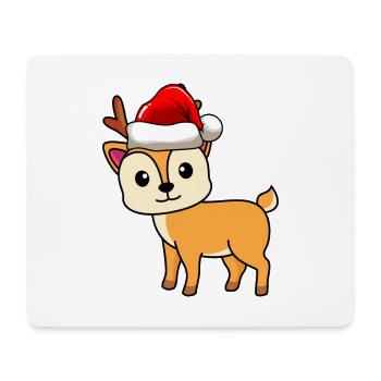 Hirsch Comic Christmas - Mouse Pad (horizontal) - white - Front