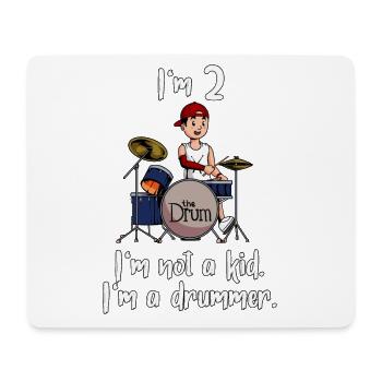 Ich bin 2 - Jungen Schlagzeuger - Mousepad (Querformat) - Weiß - Vorne