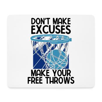 Basketball - Mousepad (Querformat) - Weiß - Vorne