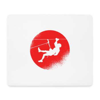 Klettern Bouldern - Mousepad (Querformat) - Weiß - Vorne