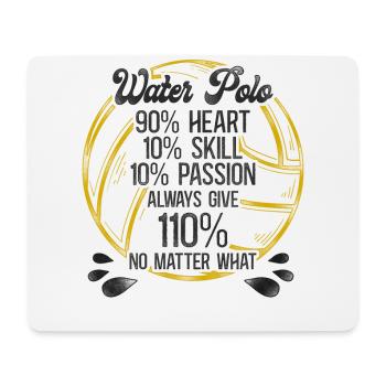 Water Polo Vintage Water Polo 90% - Mousepad (Querformat) - Weiß - Vorne