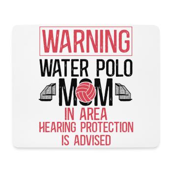 Water Polo Mom Vintage Warning - Mousepad (Querformat) - Weiß - Vorne