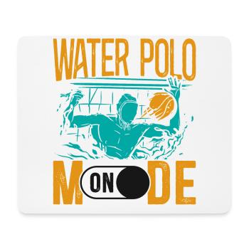 Water Polo Water Polo Mode On - Mousepad (Querformat) - Weiß - Vorne