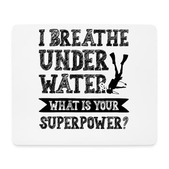 Diving Superpower - Mouse Pad (horizontal) - white - Front
