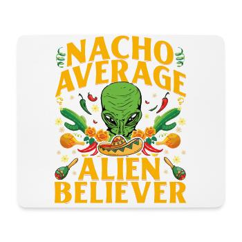 Nacho Croyant extraterrestre moyen - Tapis de souris (format paysage) - blanc - Devant
