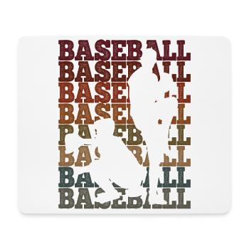 Baseball - Mousepad (Querformat) - Weiß - Vorne