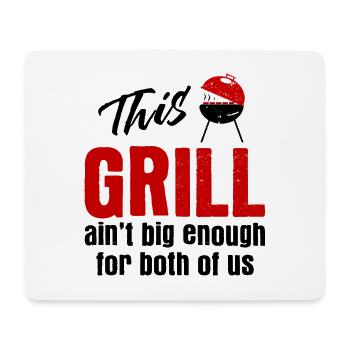Grillparty Spruch Zum Grillen Grill - Mousepad (Querformat) - Weiß - Vorne