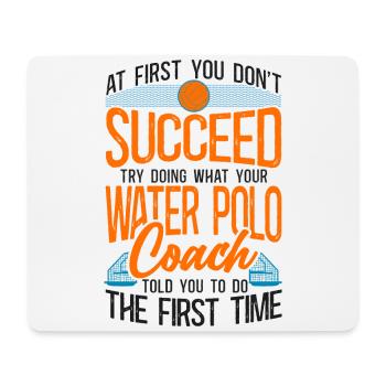 Water Polo Vintage If At First You - Mousepad (Querformat) - Weiß - Vorne