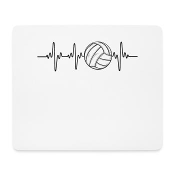Water Polo Heart Beat Pulse - Mousepad (Querformat) - Weiß - Vorne